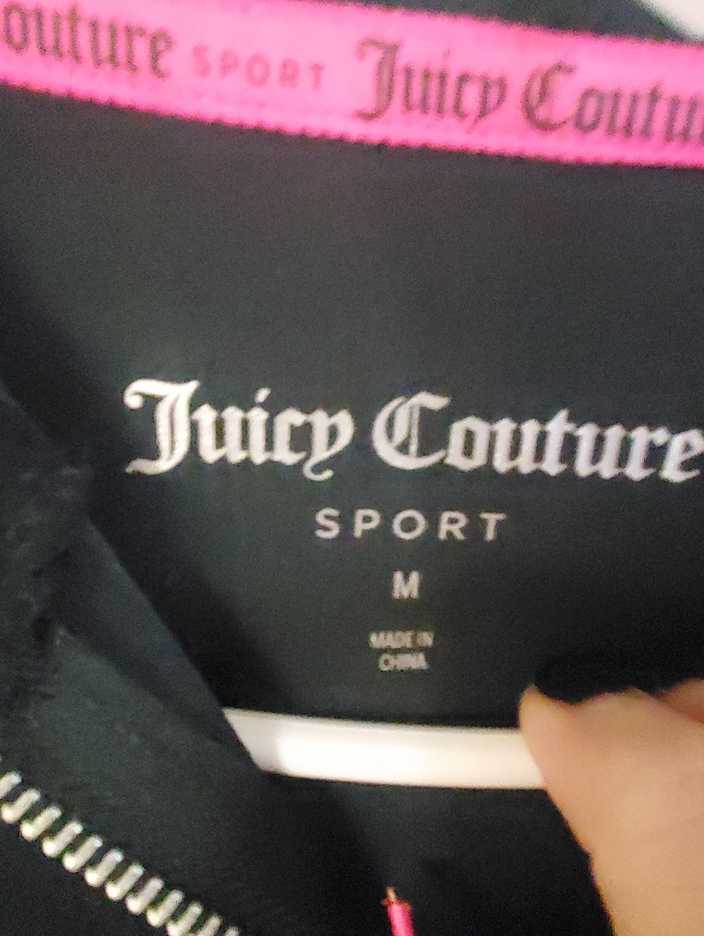 JUICY COUTURE SPORT NWT BLACK MED. TRACKSUIT SET. - Picture 5 of 10